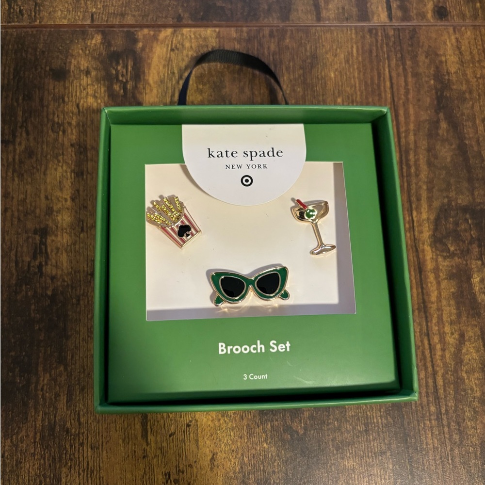 Kate Spade New York x Target 3pk Novelty Pin Set